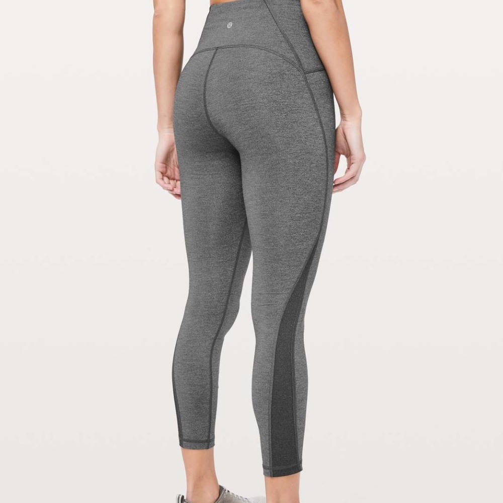Lululemon Train Times 7/8 Legging Heather Black